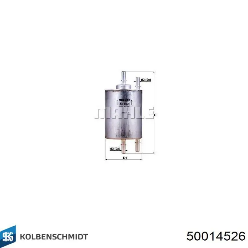 Фільтр тонкого очищення палива Kolbenschmidt 50014526 ціна, від 26.89 USD