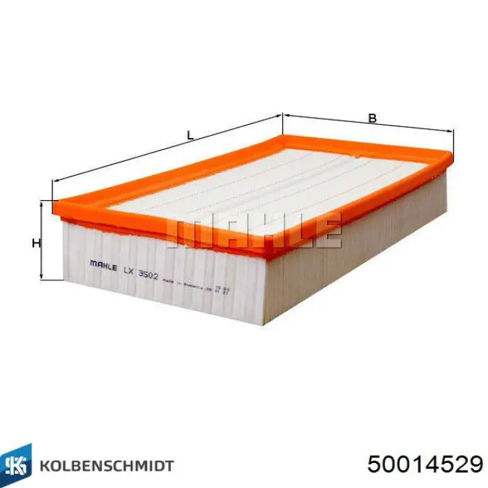 Елемент повітряного фільтра Kolbenschmidt 50014529 ціна, від 11.05 USD