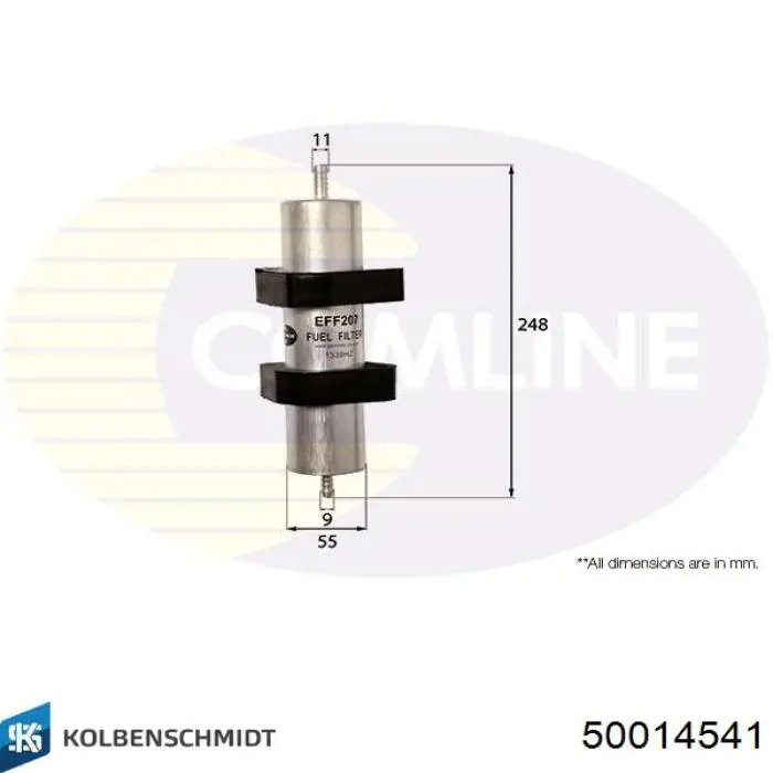Купити 50014541 Kolbenschmidt Фільтр-відстійник палива грубої очистки