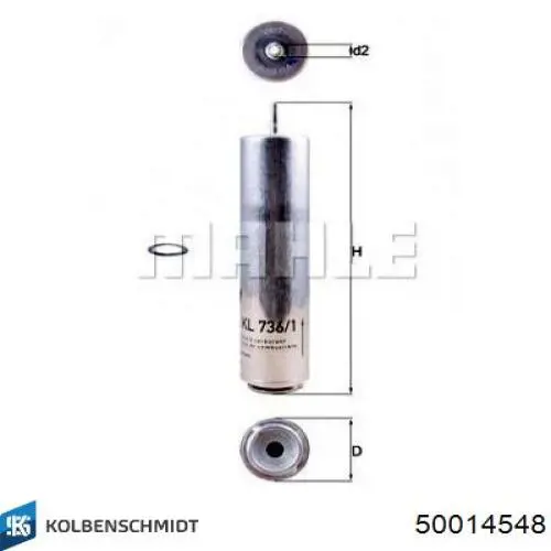 Фільтр тонкого очищення палива Kolbenschmidt 50014548 ціна, від 25.33 USD