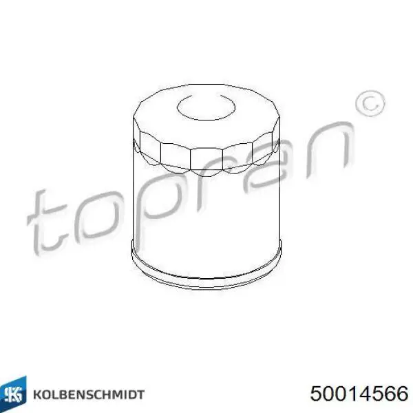 Масляний фільтр двигуна Kolbenschmidt 50014566 ціна, від 4.83 USD