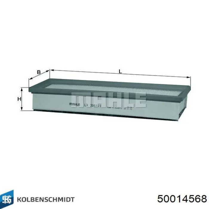 Повітряний фільтр 50014568 Kolbenschmidt