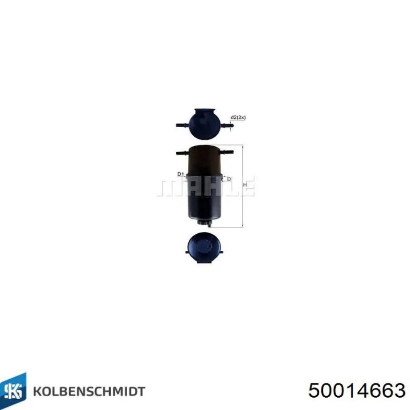 Фільтр тонкого очищення палива Kolbenschmidt 50014663 ціна, від 19.36 USD