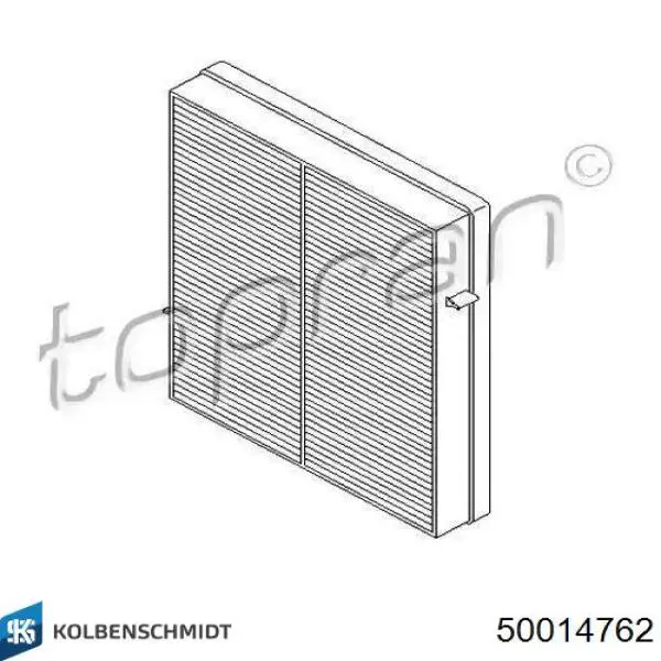 Фільтр повітряний обігрівача Kolbenschmidt 50014762 ціна, від 8.60 USD