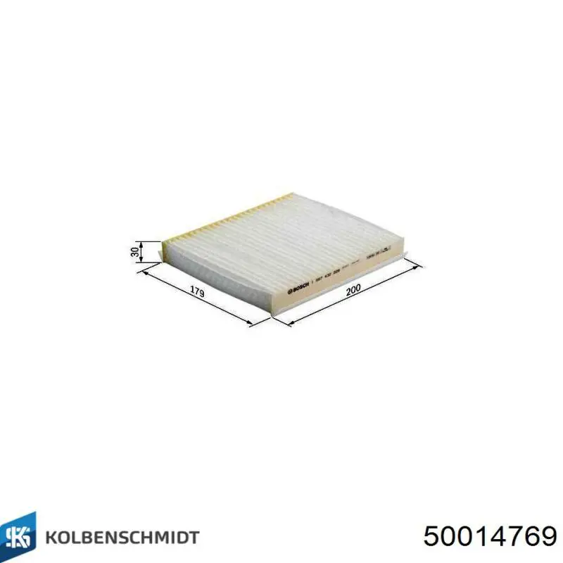 Фільтр салону 50014769 Kolbenschmidt