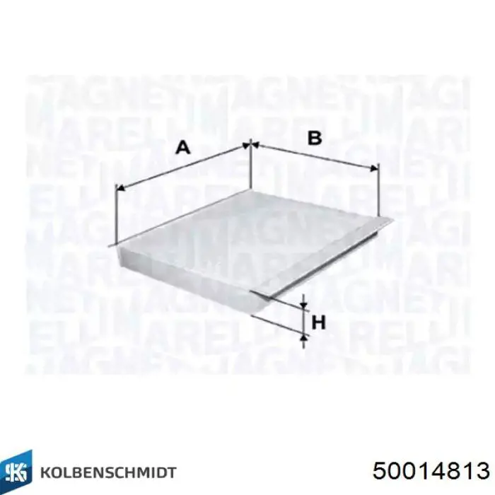 Фільтр повітряний обігрівача Kolbenschmidt 50014813 ціна, від 9.40 USD