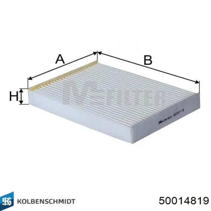 Фільтр повітряний обігрівача Kolbenschmidt 50014819 ціна, від 6.76 USD
