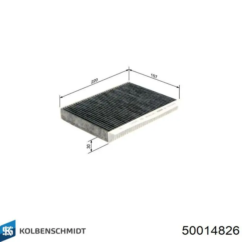 Фільтр повітряний обігрівача Kolbenschmidt 50014826 ціна, від 7.97 USD