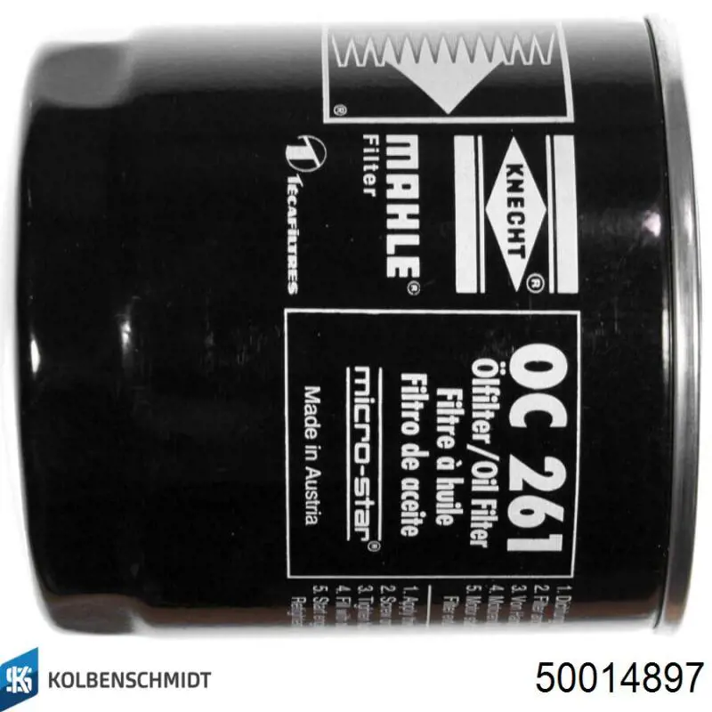 Масляний фільтр двигуна Kolbenschmidt 50014897 ціна, від 6.87 USD