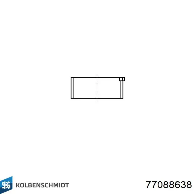 Вкладиші коленвала, шатунні, комплект, 3-й ремонт (+0,75) Kolbenschmidt 77088638 ціна, від 7.83 USD