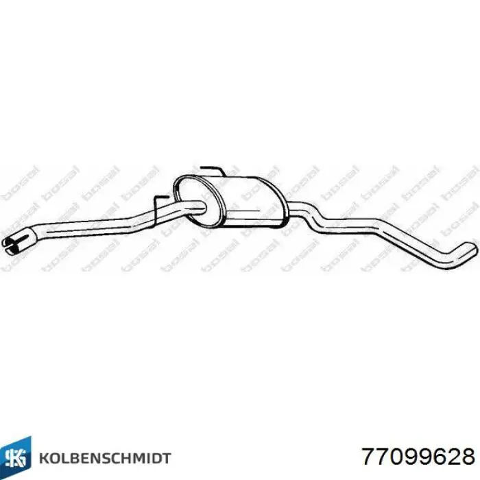 77099628 Kolbenschmidt Вкладиші коленвала, шатунні, комплект, 2-й ремонт (+0,50)