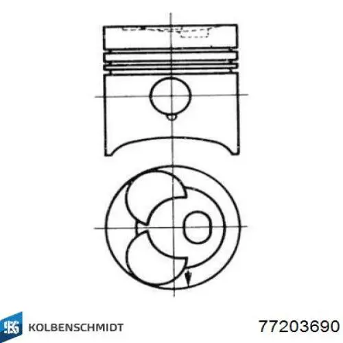  Kolbenschmidt 77203690 ціна, від 8.37 USD