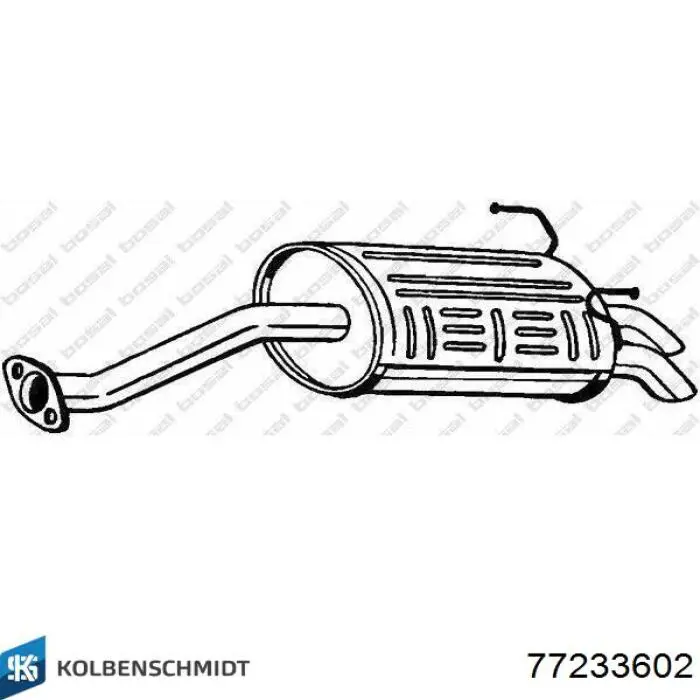 Вкладиші коленвала, корінні, комплект, стандарт (STD) Kolbenschmidt 77233602 ціна, від 51.72 USD