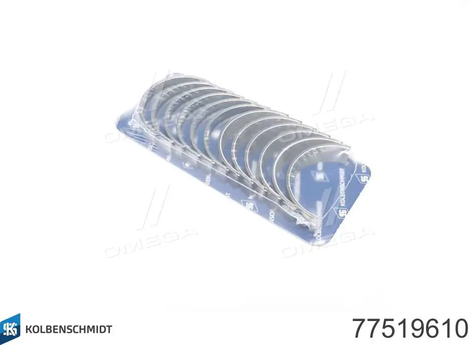 Вкладиші коленвала, корінні, комплект, 1-й ремонт (+0,25) Kolbenschmidt 77519610 ціна, від 107.53 USD