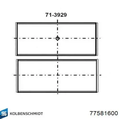 Шатунні вклалиші колінвала STD Kolbenschmidt 77581600 ціна, від 27.12 USD