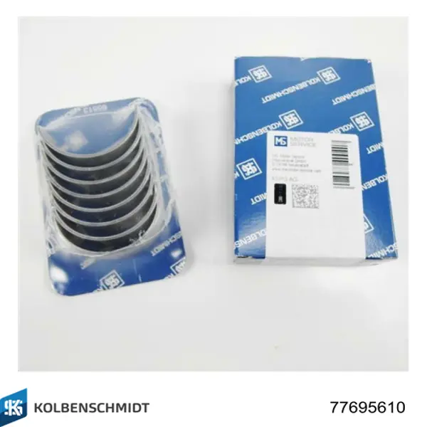 77695610 Kolbenschmidt Вкладиші коленвала, шатунні, комплект, 1-й ремонт (+0,25)