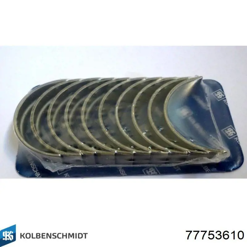 Купити 77753610 Kolbenschmidt Вкладиші колінвала, корінні, комплект, 1-й ремонт (+0,25)