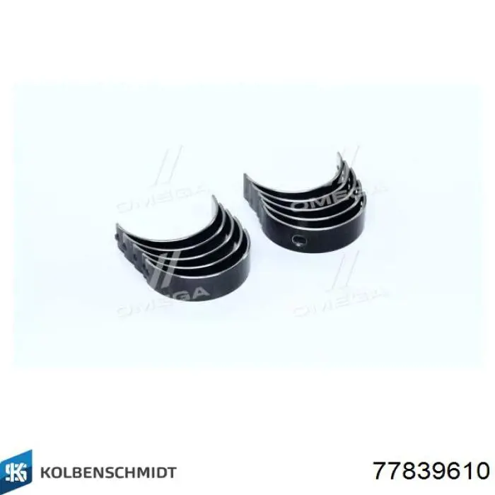 Вкладиші коленвала, корінні, комплект, 1-й ремонт (+0,25) Kolbenschmidt 77839610 ціна, від 17.00 USD