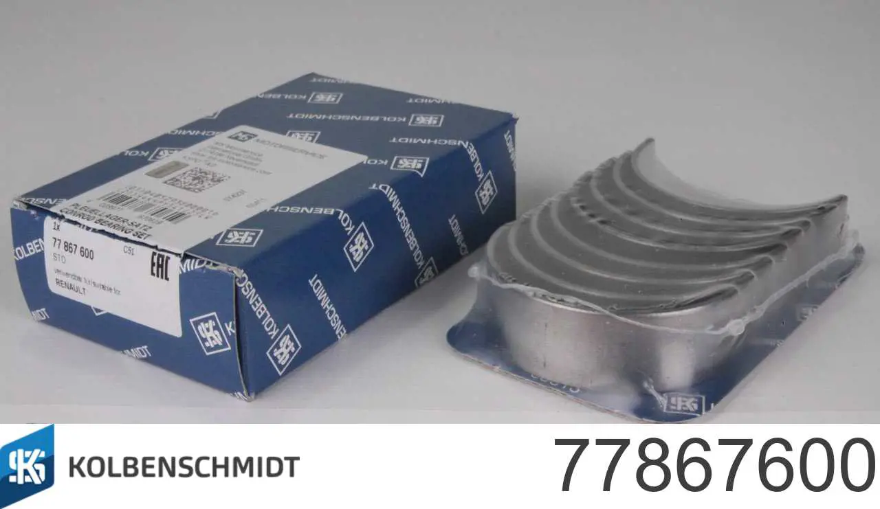 Купити 77867600 Kolbenschmidt Вкладиші коленвала шатунні