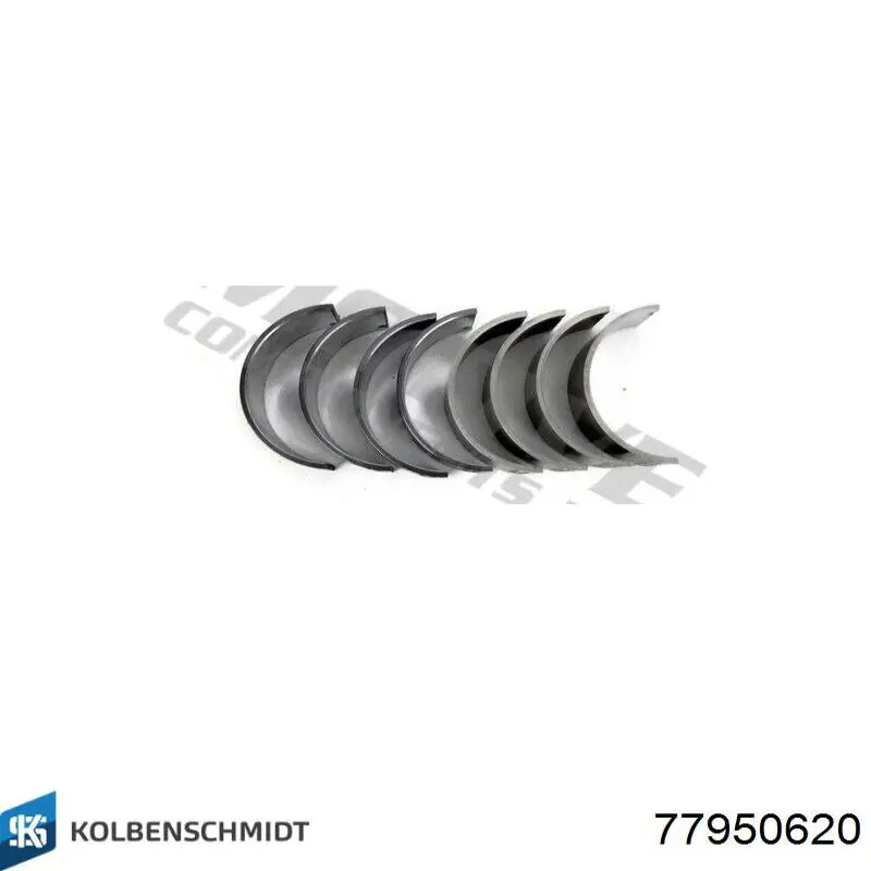 Вкладиші колінвала, шатунні, комплект, 2-й ремонт (+0,50) Kolbenschmidt 77950620 ціна, від 85.49 USD