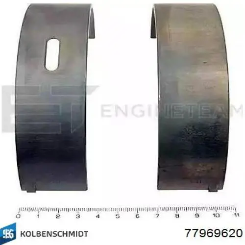 Вкладиші колінвала, корінні, комплект, 2-й ремонт (+0,50) Glyco 724788050 ціна, від 34.62 USD