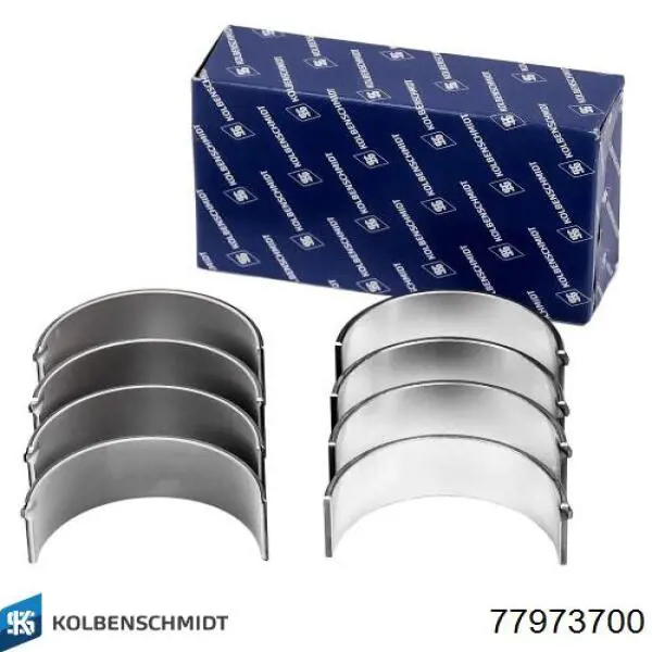 Вкладиші коленвала, корінні, комплект, стандарт (STD) Kolbenschmidt 77973700 ціна, від 185.29 USD