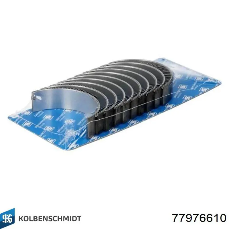 77976610 Kolbenschmidt Вкладиші коленвала, шатунні, комплект, 1-й ремонт (+0,25)