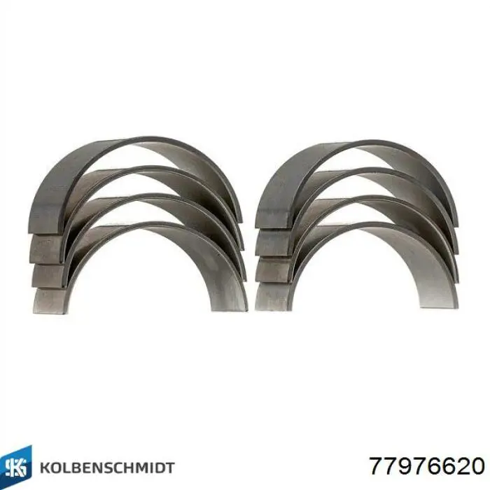 77976620 Kolbenschmidt Вкладиші коленвала, шатунні, комплект, 2-й ремонт (+0,50)