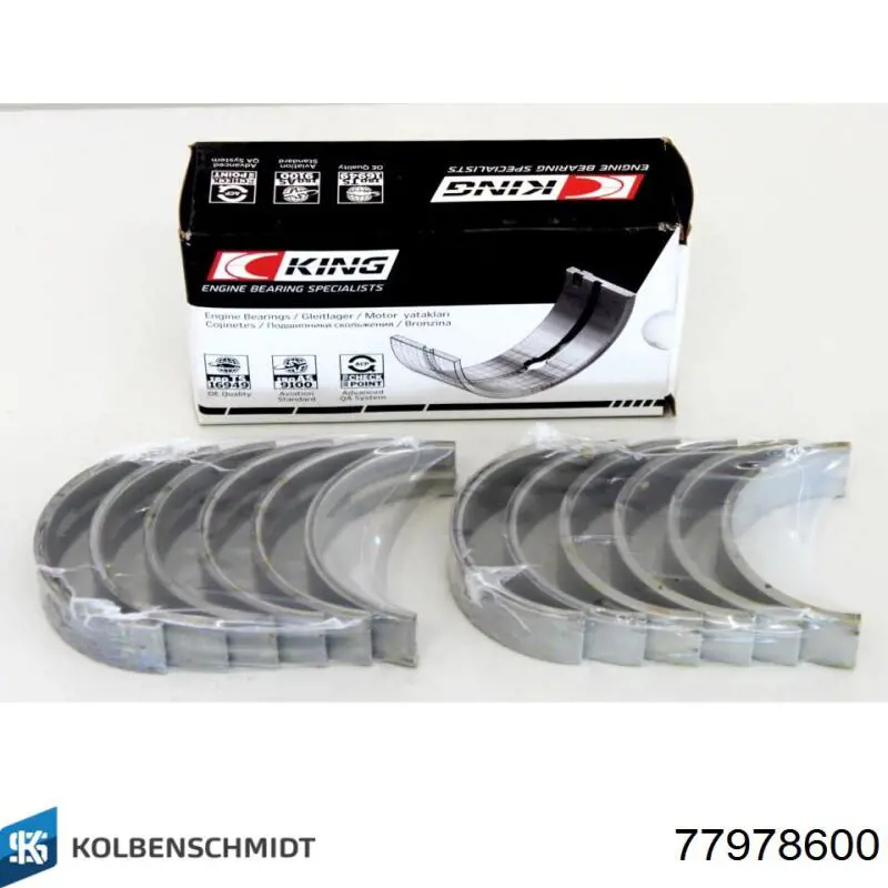 Купити H12946 Glyco Вкладиші колінвала, корінні, комплект, стандарт (STD)