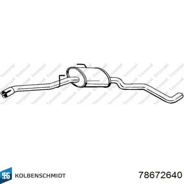 Вкладиші колінвалу, шатунні, комплект, 4-й ремонт (+1,00) 78672640 Kolbenschmidt