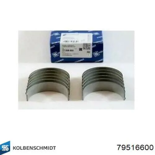 Купити 79516600 Kolbenschmidt Півкільце підпірне (розбігу) колінвала, STD, переднє