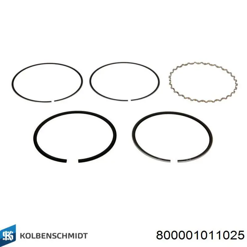 50011650 Kolbenschmidt кільця поршневі на 1 циліндр, 1-й ремонт (+0,25)