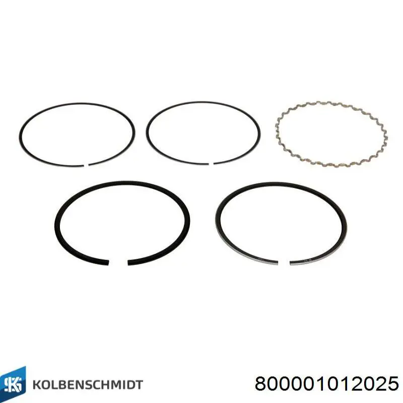 Кільця поршневі на 1 циліндр, 1-й ремонт (+0,25) KOLBENSCHMIDT 800001012025