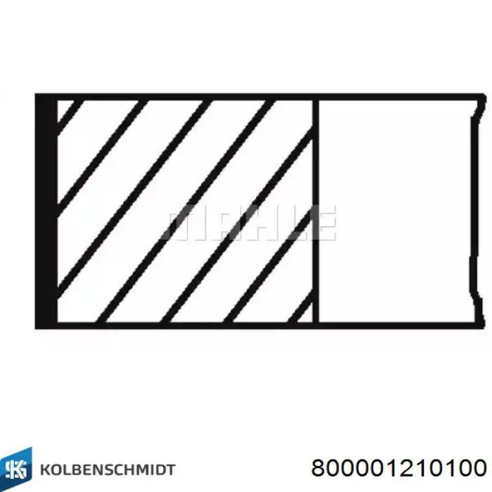 Купити 800001210100 Kolbenschmidt Кільця поршневі на 1 циліндр, 4-й ремонт (+1,00)
