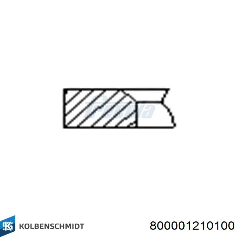 Кільця поршневі на 1 циліндр, 4-й ремонт (+1,00) Kolbenschmidt 800001210100 ціна, від 18.73 USD