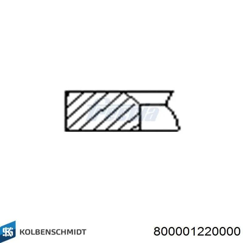 800001220000 Kolbenschmidt Кільця поршневі на 1 циліндр, STD.