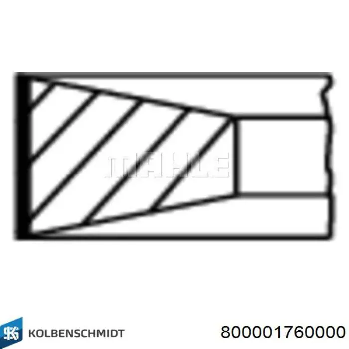 800001760000 Kolbenschmidt Поршні і шатуни