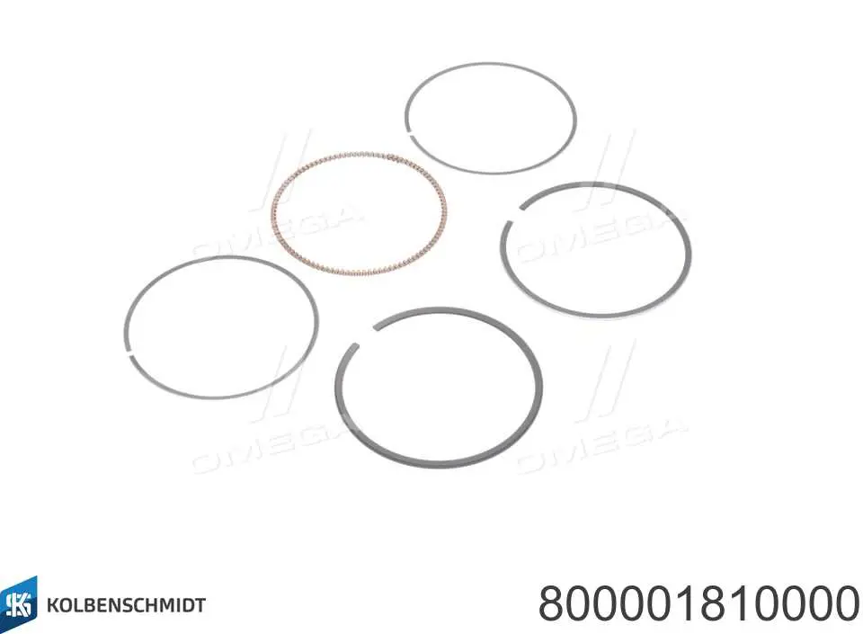 800001810000 Kolbenschmidt Кільця поршневі на 1 циліндр, STD.
