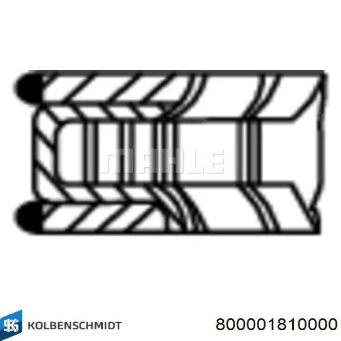 Кільця поршневі на 1 циліндр, STD. Kolbenschmidt 800001810000 ціна, від 12.55 USD