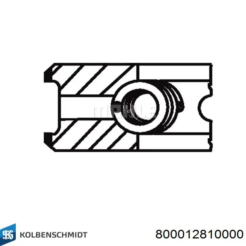 800012810000 Kolbenschmidt Кільця поршневі на 1 циліндр, STD.