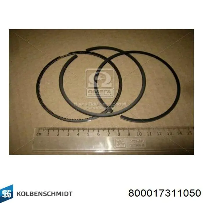 Кільця поршневі на 1 циліндр, 2-й ремонт (+0,50) Kolbenschmidt 800017311050 ціна, від 17.56 USD