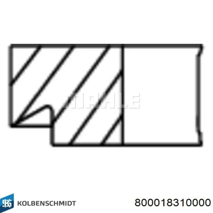 Купити 800018310000 Kolbenschmidt Кільця поршневі компресора, на 1 циліндр, STD