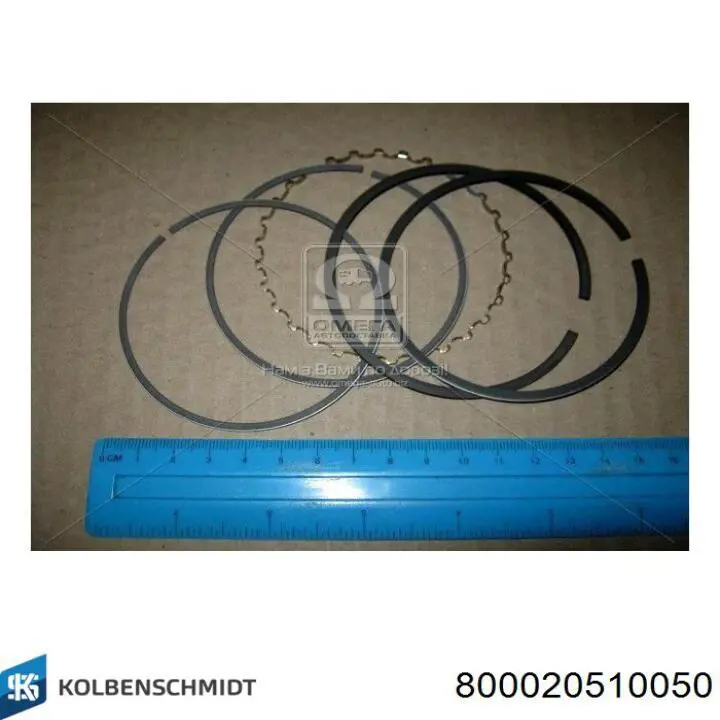 Кільця поршневі на 1 циліндр, 2-й ремонт (+0,50) Kolbenschmidt 800020510050 ціна, від 10.52 USD