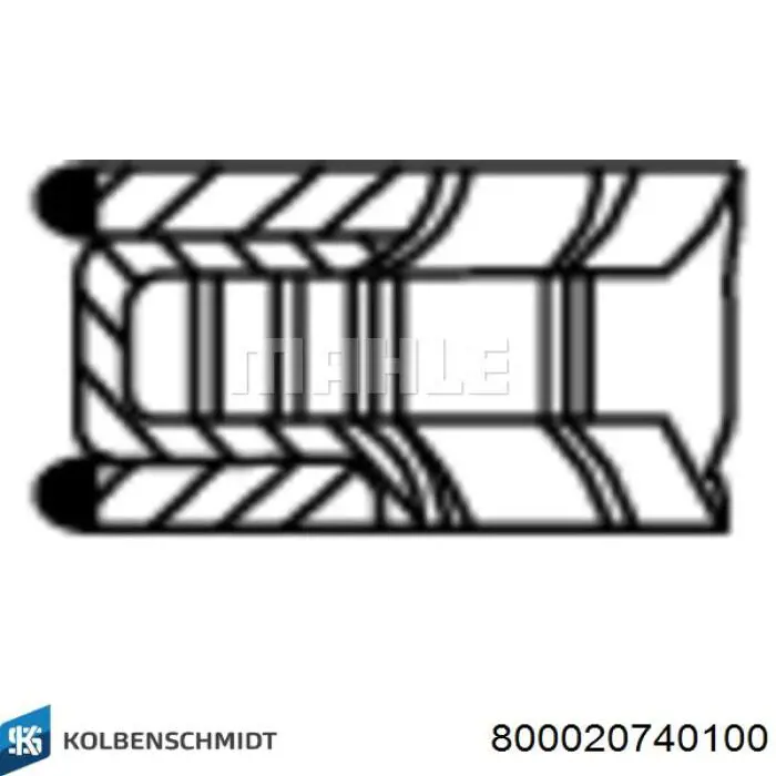Кільця поршневі комплект на мотор, 4-й ремонт (+1,00) Kolbenschmidt 800020740100 ціна, від 31.38 USD