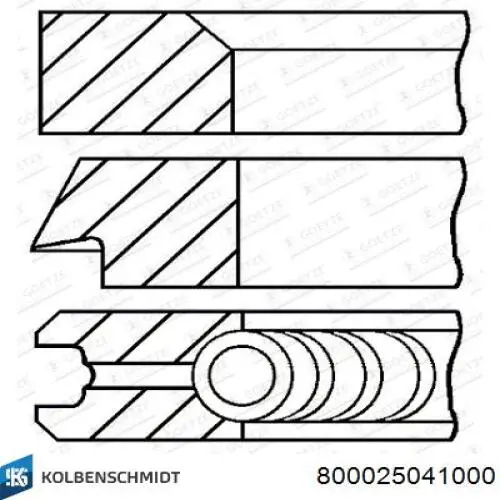 800025041000 Kolbenschmidt Поршні і шатуни