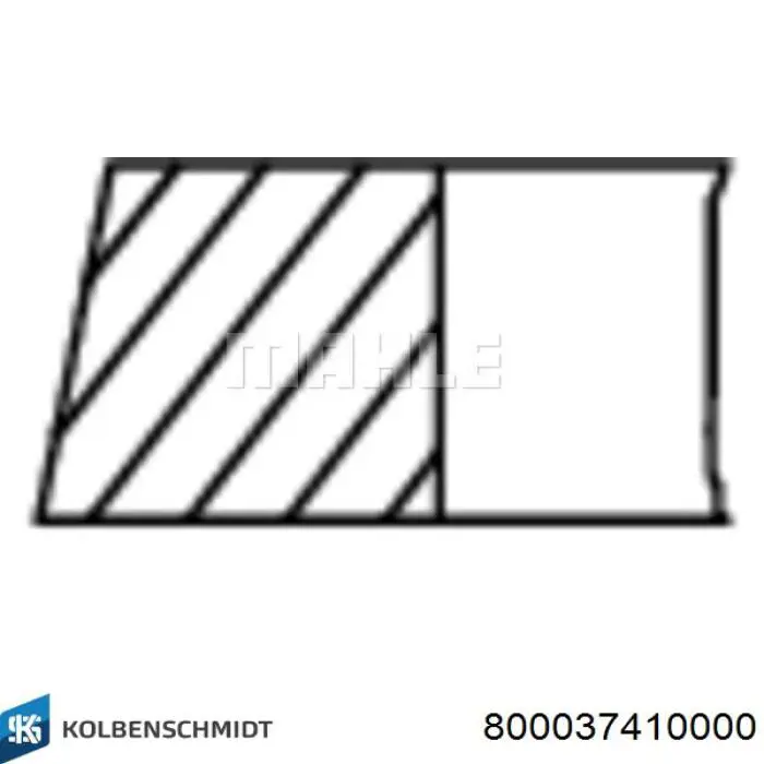 800037410000 Kolbenschmidt Кільця поршневі на 1 циліндр, STD.