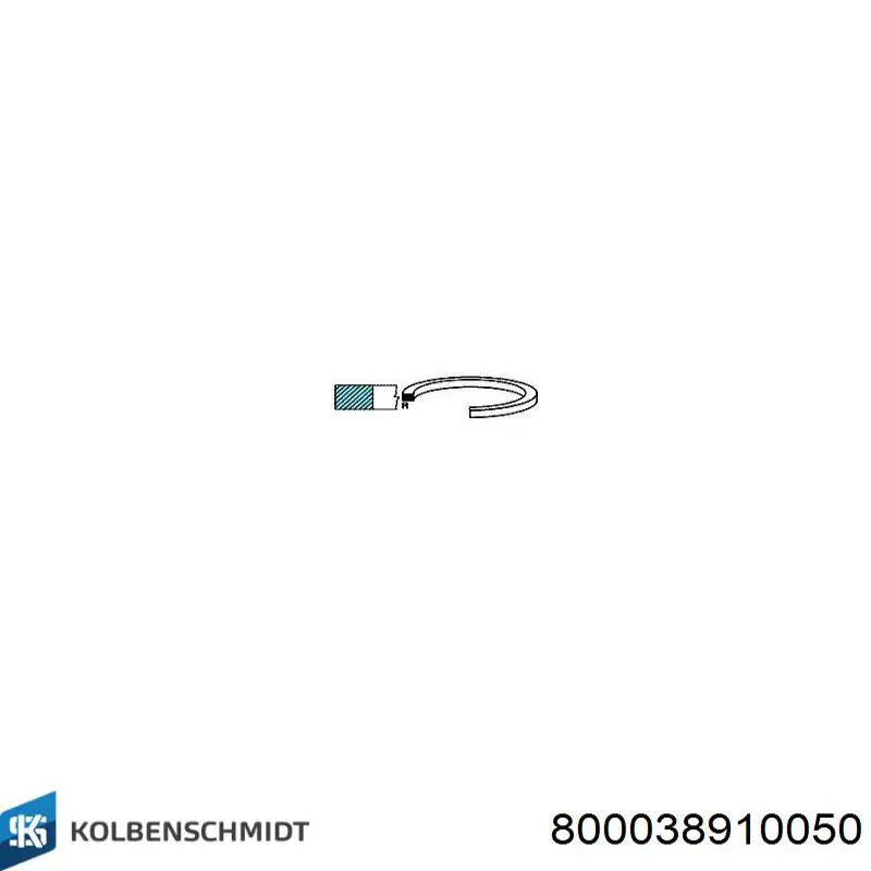 Кільця поршневі на 1 циліндр, 2-й ремонт (+0,50) Kolbenschmidt 800038910050 ціна, від 15.83 USD