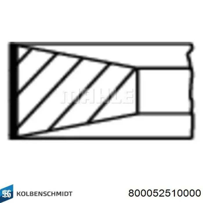 02472900 Mopart Кільця поршневі на 1 циліндр, STD.