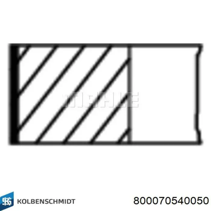 Кільця поршневі комплект на мотор, 2-й ремонт (+0,50) Kolbenschmidt 800070540050 ціна, від 69.66 USD