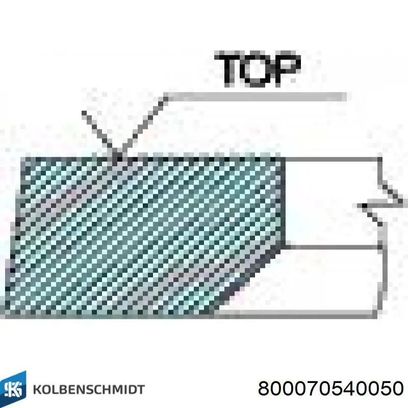 Купити 800070540050 Kolbenschmidt Кільця поршневі комплект на мотор, 2-й ремонт (+0,50)